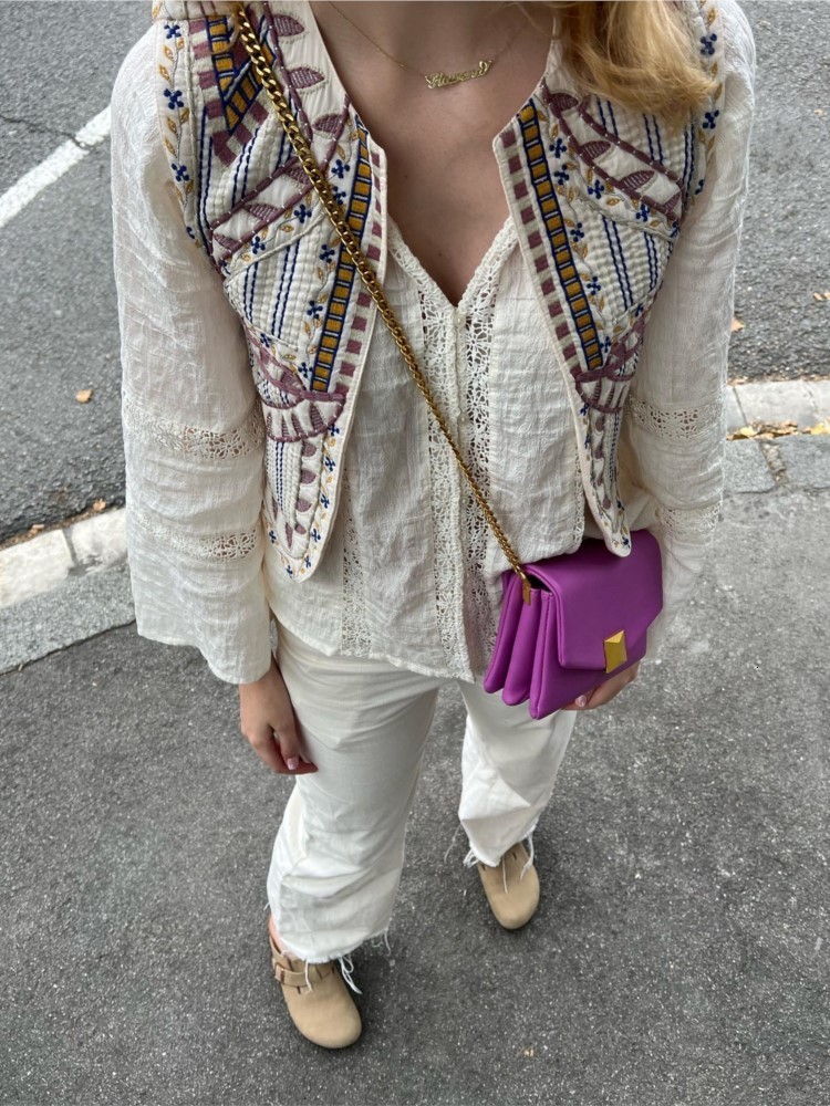 Women's Vests Casual Embroidered Printed Vests For Women Vintage Fashion Sleeveless Waistcoat Summer Loose Lady High Street Top Cardigan 230808