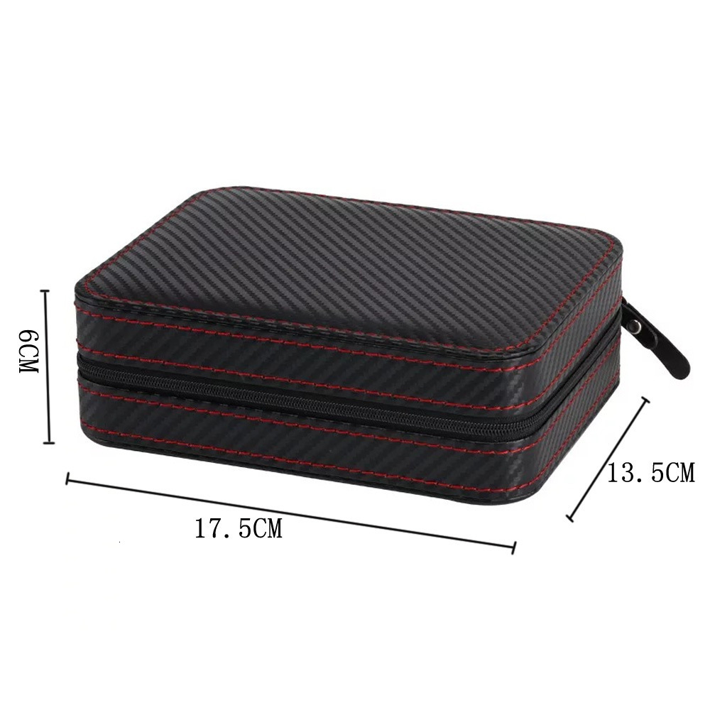 Jewelry Boxes 4position Watch Box Accessories Display Case Storage Bag Travel PU Leathe Watches Organizer Zipper 230808