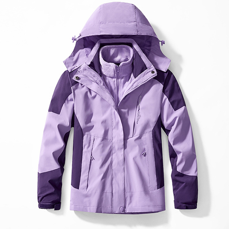 Men's Jackets Outdoor Waterproof Suits Men''s Two-pieces Sets 3 in 1 Thick Warm Coats Camping Windbreaker Winter Coat Hiking Windproof 