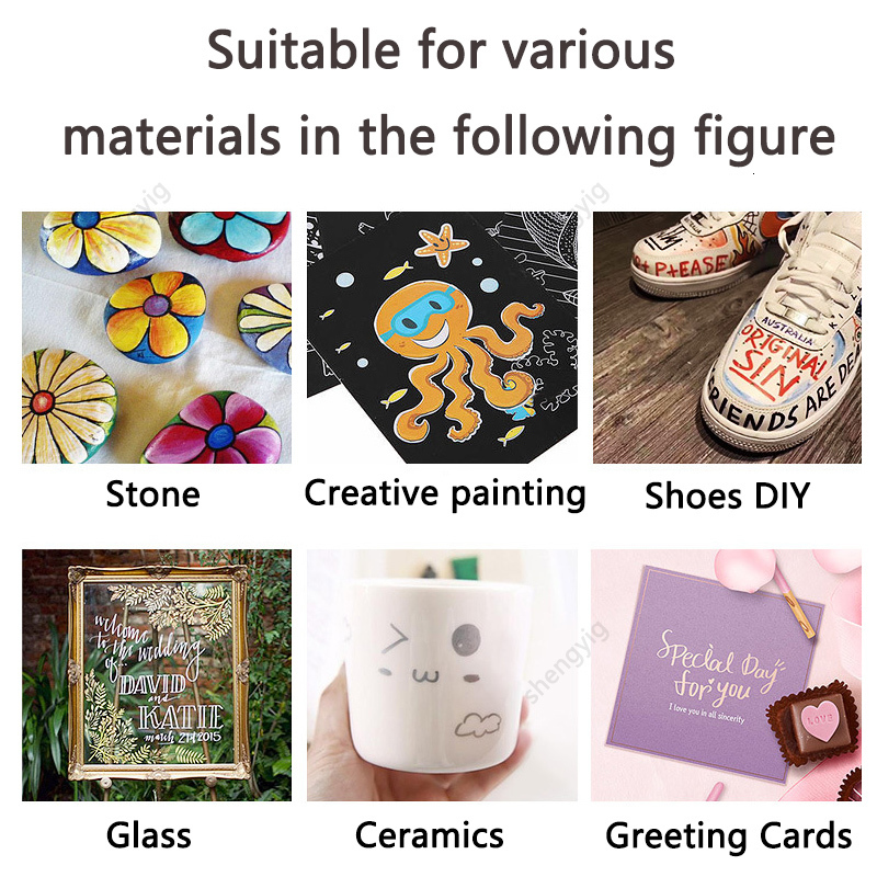 Markers 36 Color Acrylic Pen Painting Art Supplies Children Stationery Office Student Cute Gel Pencil kawaii 230807