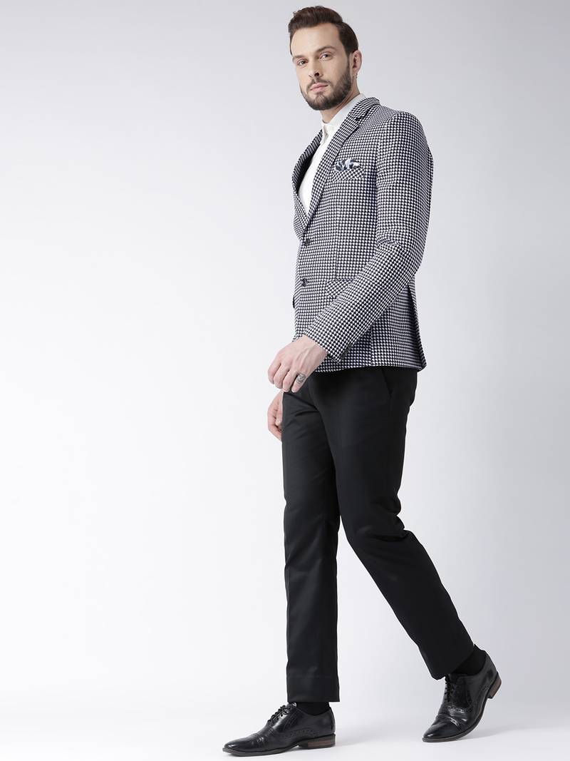 Plaid Men's Suits Slim Fit Tuxedos Business Office Wedding Groom Wear Notched Lapel Blazer 2 Pcs Custom Made