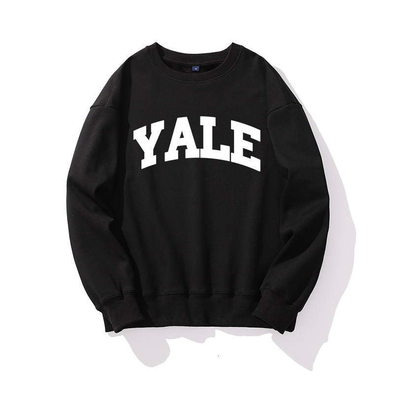 Men's Jackets YALE letters Autumn Fashion Casual Hoodies For Men Woman Sweatshirt Basic Solid Color High Quality Streetwear Top Thicker 230807