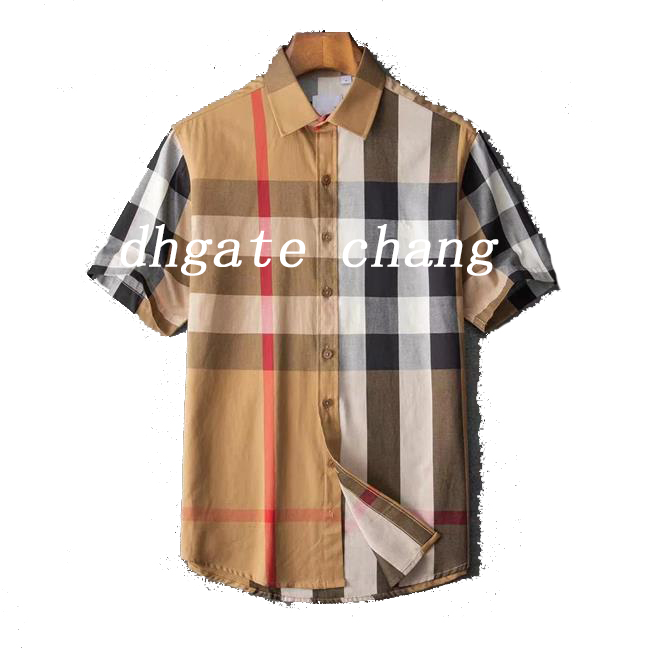Designer shirts mens lattice dress coat shirt Spring and summer embroidery fashion geometric print bowling shirt hawaii t shirt men slim fit Long sleeve variety
