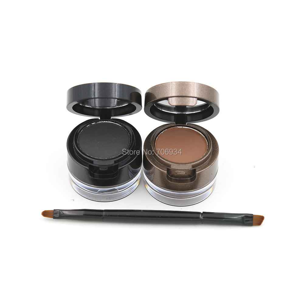 Enhancers Eyebrow Eyebrows Long-Wear Gel Eyeer Brown With Brush 1Pcs 2Color Waterproof Sweat Eye Brow Powder M1012 230807