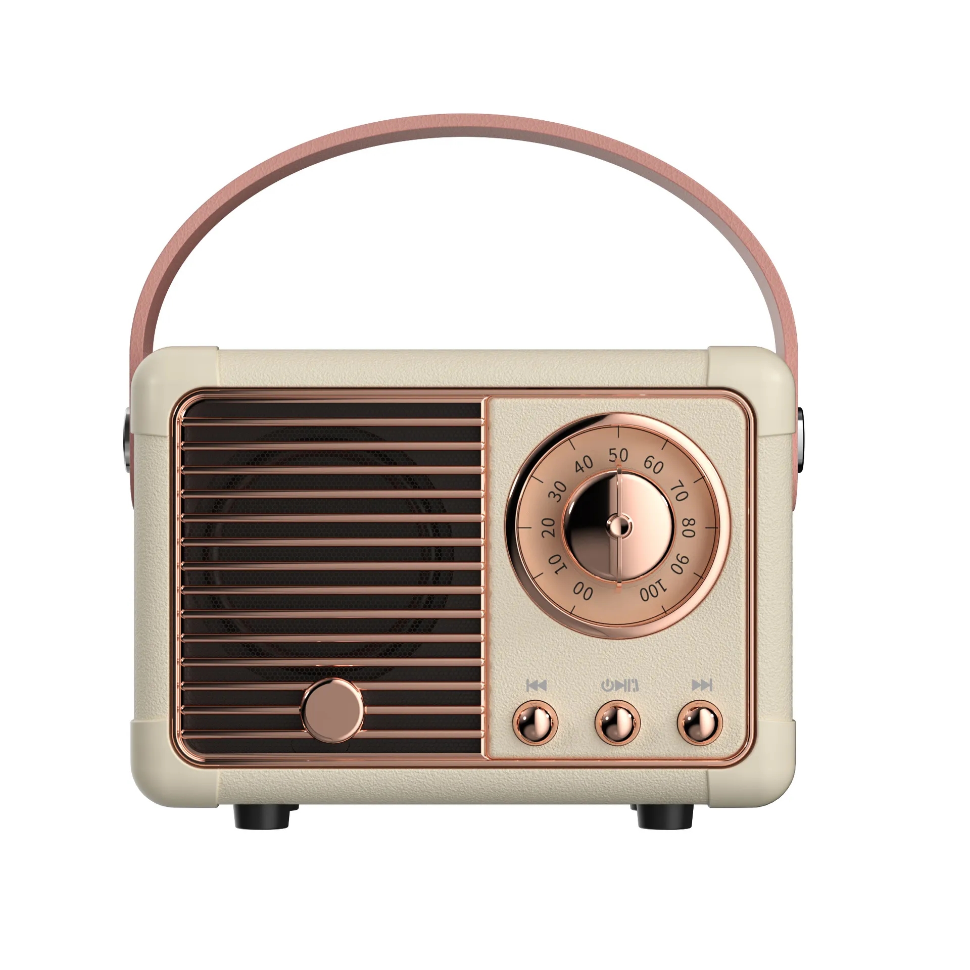 HM11 Retro Bluetooth Speakers Metal Material Stereo Hifi Super Bass Subwoofer Handsfree MIC Computer Phone Speaker MP3 Player