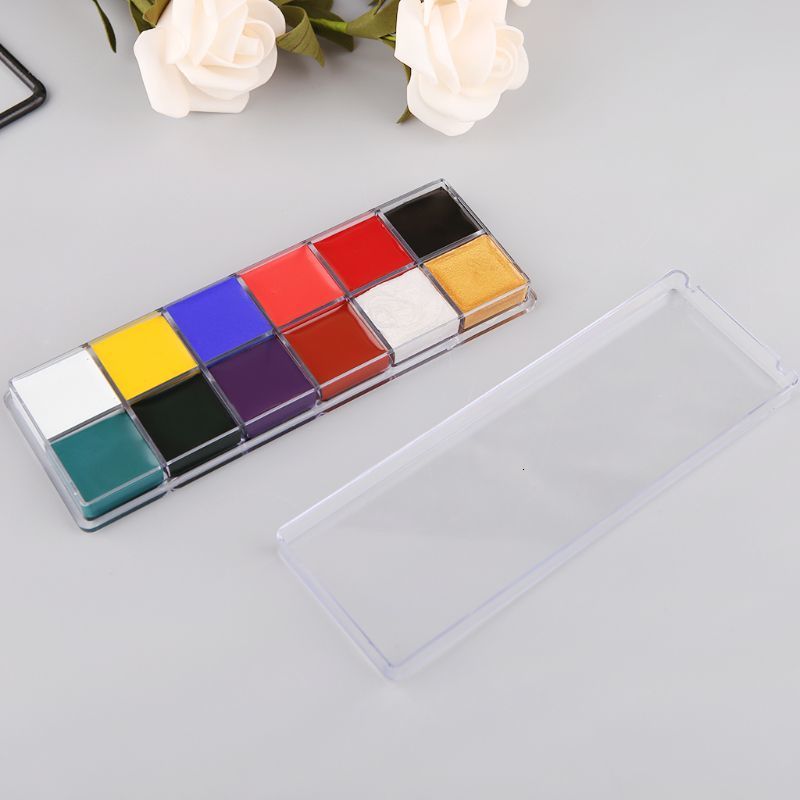 50Ld Professional Face Body 12 Colors Oil Painting Paint Pigment For Beauty Kit Makeup Cosmetic Supplies 230807