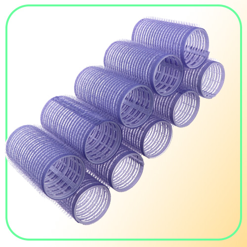 Hair Care Styling Styling Tools AppliancesHair Rollers 10pcsLot Different Size Self Grip Hair Rollers Magic Curlers DIY Home Use