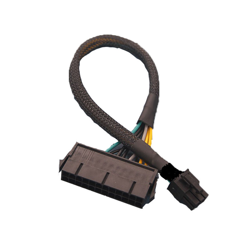 ATX PSU Standard 24Pin Female To 6P Male Internal Power Converter Cable for Acer Aspire TC-895N 4670 All Series Mainboard 30CM30CM