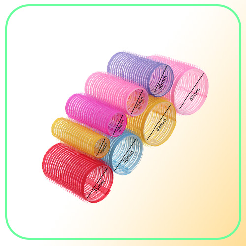 Hair Care Styling Styling Tools AppliancesHair Rollers 10pcsLot Different Size Self Grip Hair Rollers Magic Curlers DIY Home Use