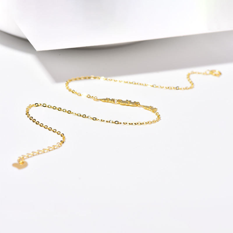 Anklets Silvology 925 Sterling Silver Cute Elephant Anklets for Women Elegant 14K Gold Lifelike Creative Anklet Girls Friendship Jewelry 230808