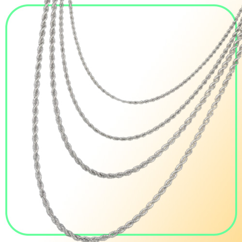 Fashion Hiphop designer necklace woman mens necklace Chains ed Rope Stainless Steel Gift Gold Necklaces Silver Black South Am82021