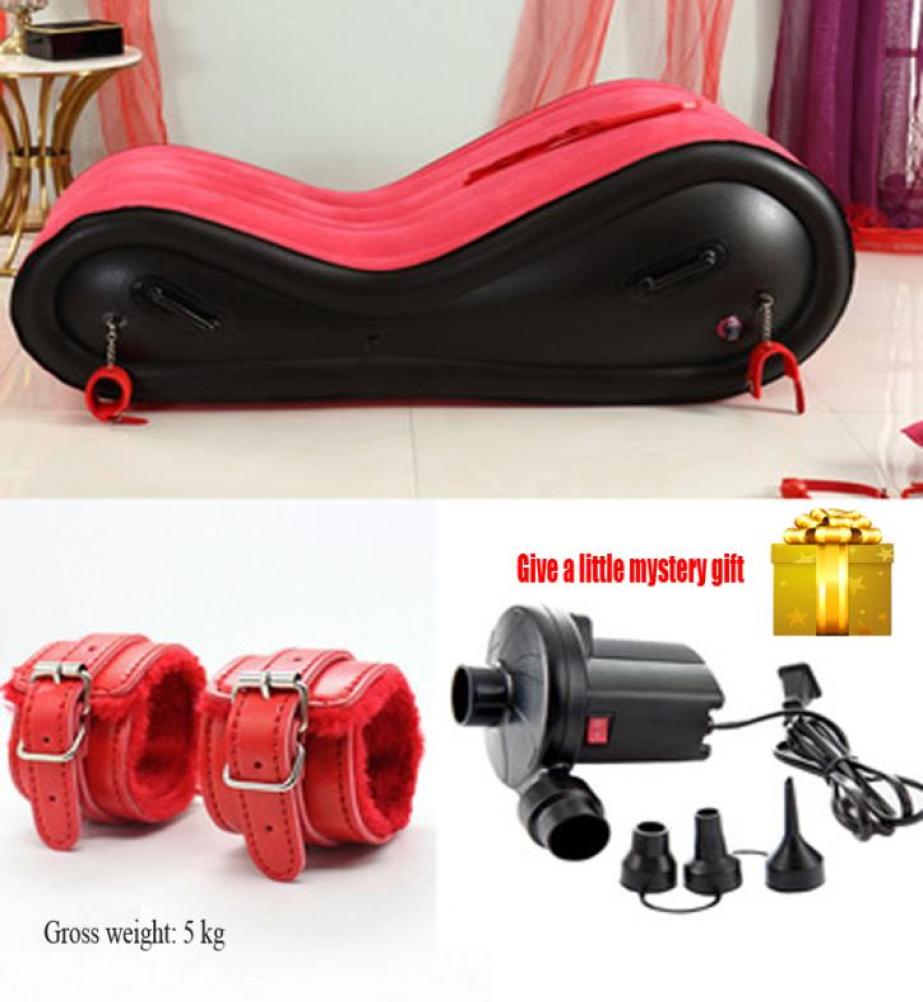 Sewing Notions Sex inflatable sofa bed velvet soft living room furniture sofa chair adult couple eroticloafer6560644