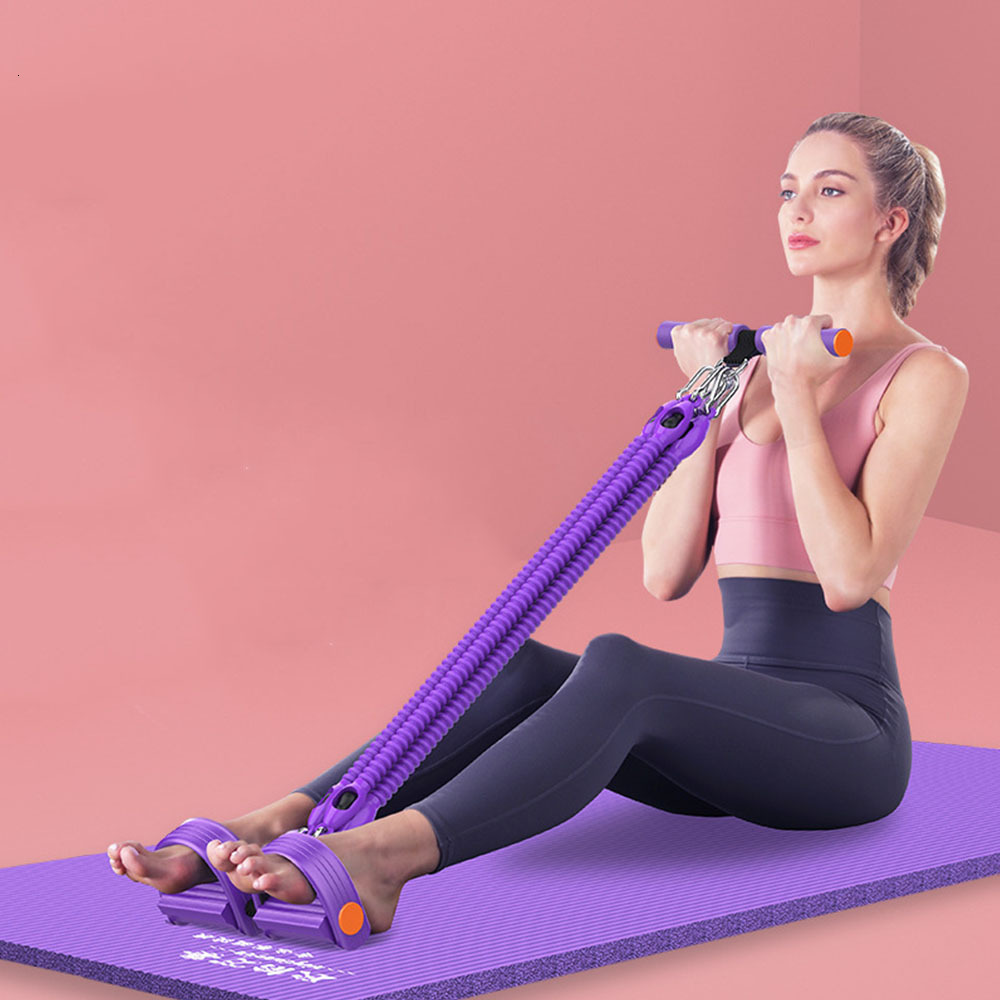 Resistance Bands Pedal Resistance Bands Multifunction Tension Rope Situp Bodybuilding Expander for Fitness Home Gym Equipment for MenWomen 230808