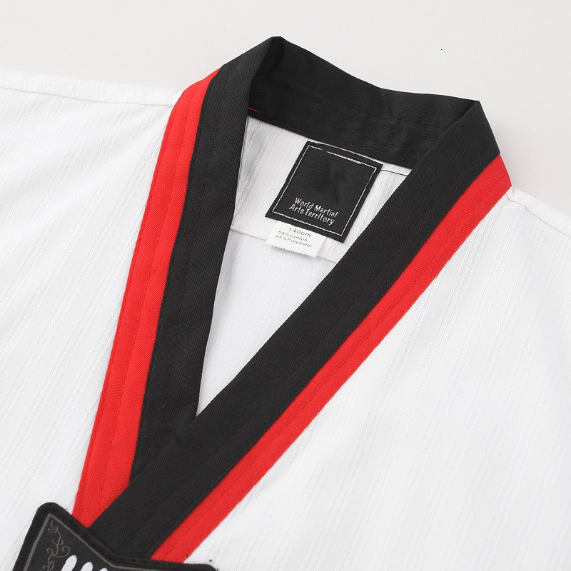 Protective Gear Taekwondo Clothing Adult Children Kids Karate Suit Martial Arts Training Sets Kung Fu Uniform For Women Men White Belt 230808