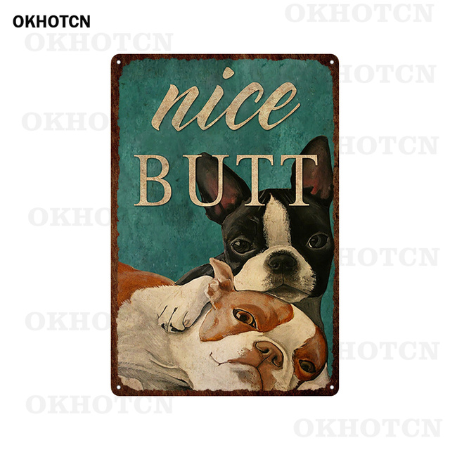 Black Cat Metal Tin Sign Dog Doing Yoga Metal Poster Funny Animals Dog Taking A Bath Vintage Plaque Wall Stickers for Pet Shop Bathroom Toilet Decor 3