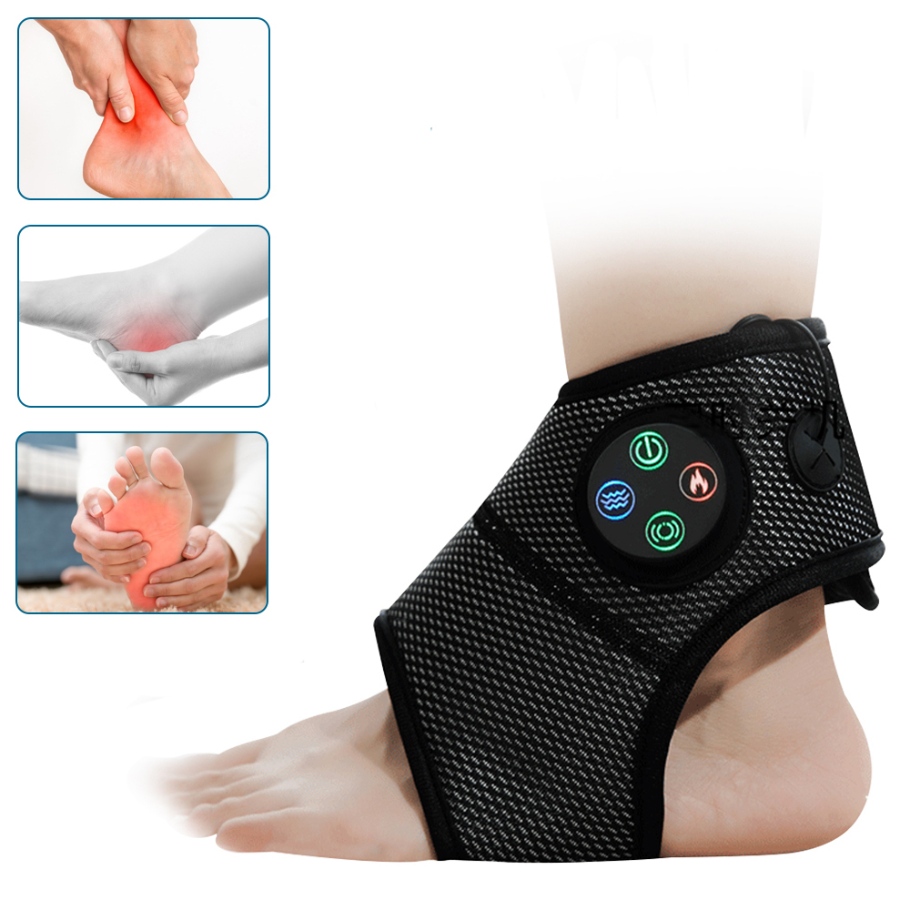 Leg Massagers Electric Ankle Foot Massager Vibration Compress Smart Air Pressure Multifunctional Brace Pain Relief Relaxation Treatments 230808