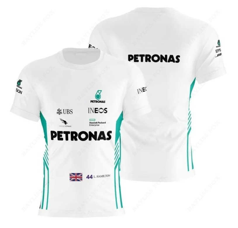 Loh7 2023 Formula One Men's Fashion T-shirts F1 Racing Team Petronas Motorsport Car Fans Summer Quick Dry Breathable Jerseys