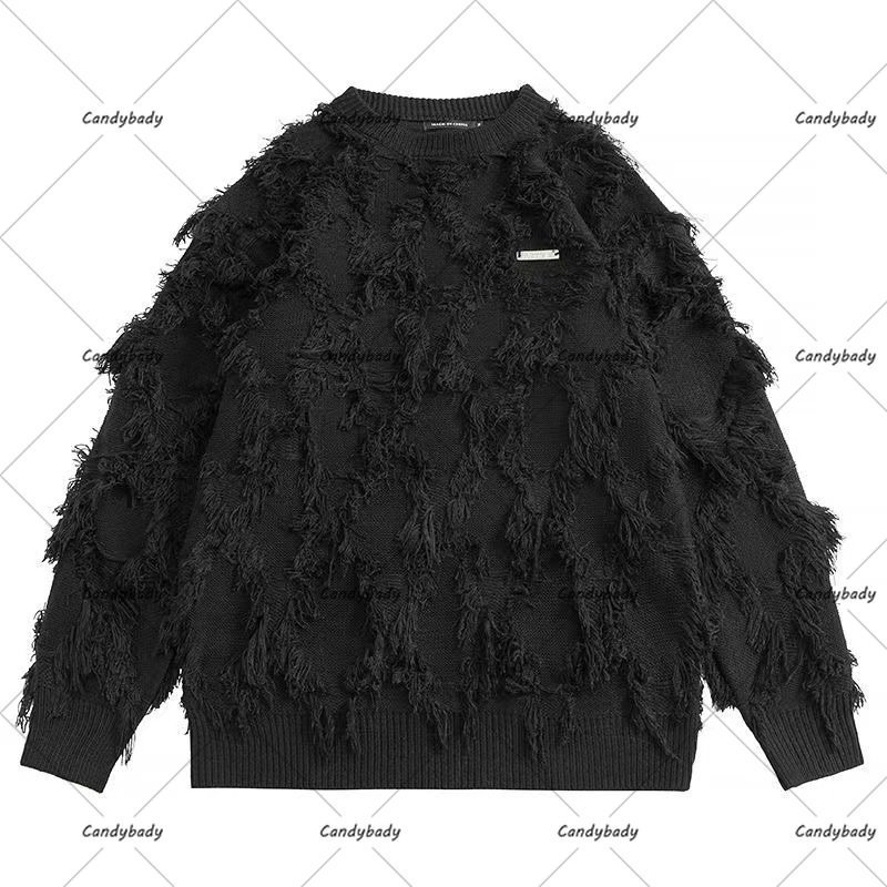 Men's Sweaters Y2k Streetwear Men Shoppingfor Sweaters Men Lazy Wind Autumn And Winter American High Street Loose Leisure Knitwear Jacket 230808