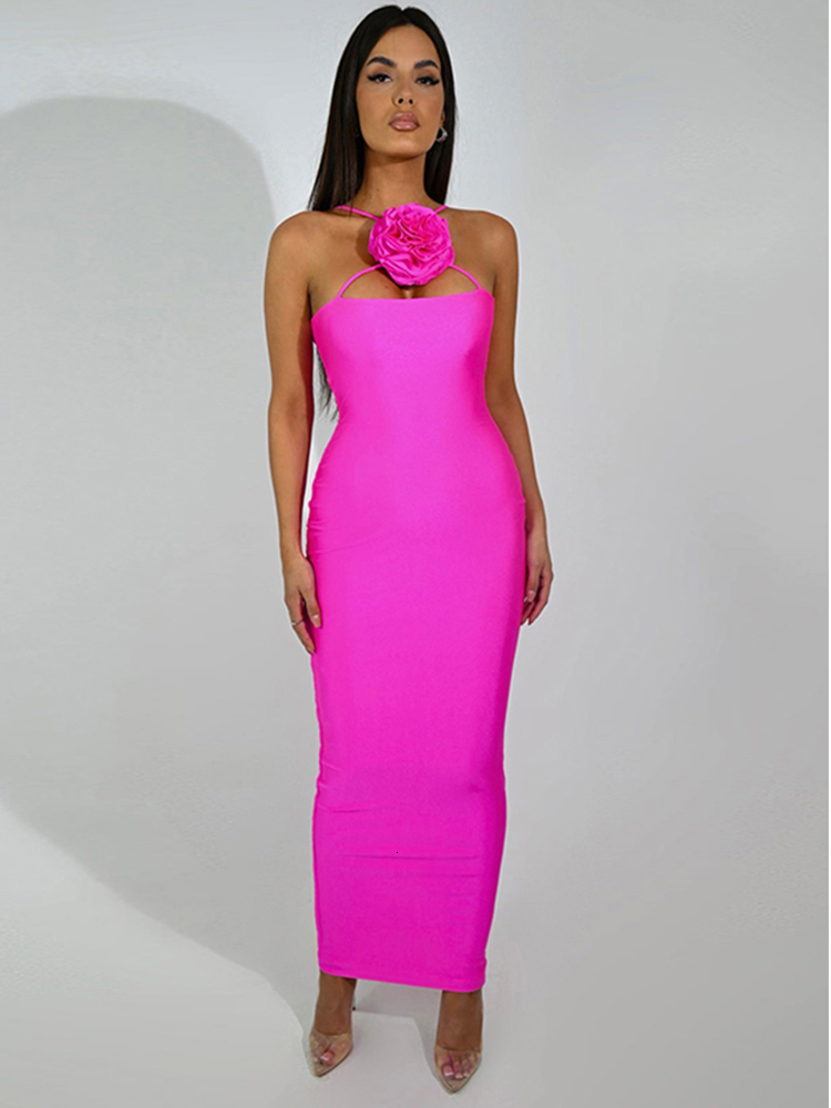 Urban Sexy Dresses TEMUSCOLA Cross Collar Flower Dress Women Summer Off Shoulder Backless Bodycon Black Party Dresses Sexy Elegant Female Robe 230809