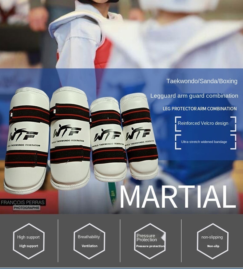 Protective Gear Taekwondo Protective Gear Full Set Of Arm And Leg Protection Adult Child Protect Suit Gear Fighting Karate Protective Shin Guard 23080