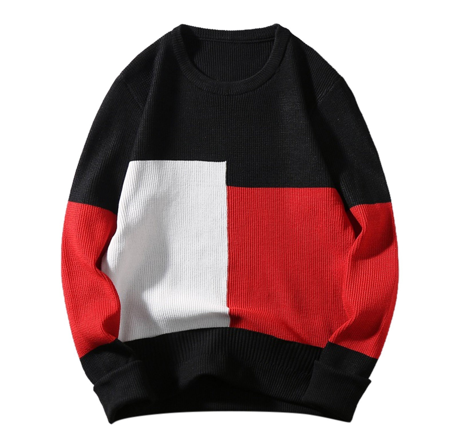 Men's Sweaters Male Autumn And Winter Wool Sweater Round Neck Pullover Bottoming Shirt Color Matching All Matching Oversized Winter Coat Men 2308
