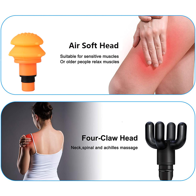 Full Body Massager Various Styles of Fascia Gun Massage Head 19mm Caliber Universal Type 230808