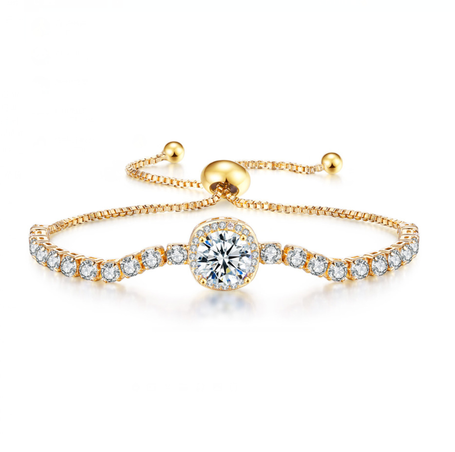 Chic Women's Fashion Jewelry - Luxurious Gold/Silver Color with Enhanced Clustered Stones Design