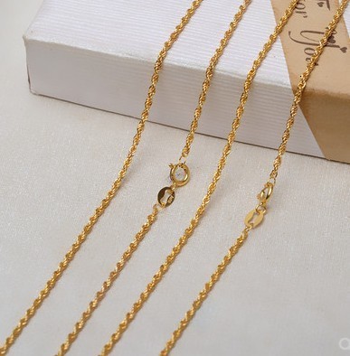 Pendant Necklaces 100 real 18k gold jewelry Au750 necklace for women sweater necklaces yellow 40 60cm solid chain about 1 2m 230808