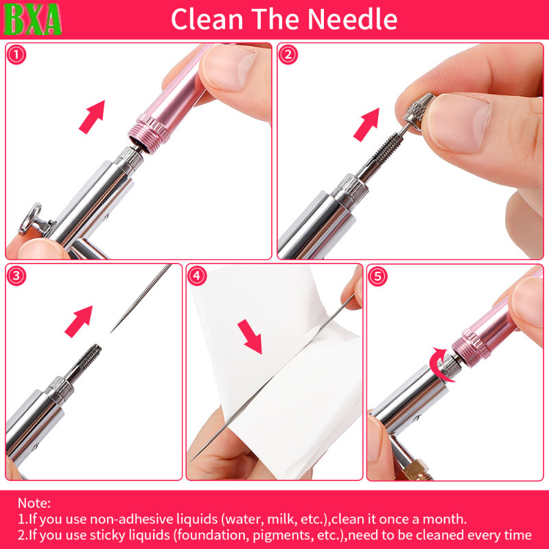 Airbrush Tattoo Supplies 0.4mm Rechargeable Mini Air Compressor Kit Air Brush Paint Airbrush for Nail Art Tattoo Craft Airbrush 230808