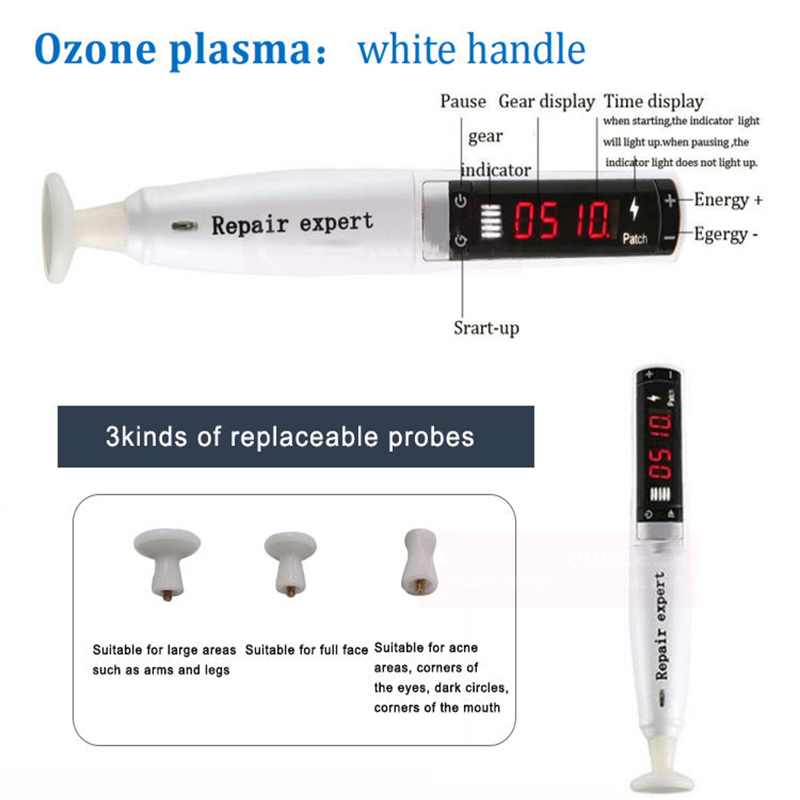 Hot Selling 2 in 1 Plasma Pen For Skin Tightening Wrinkle Removal Cold High Frequency Laser Plasma Shower For Freckle Treatment