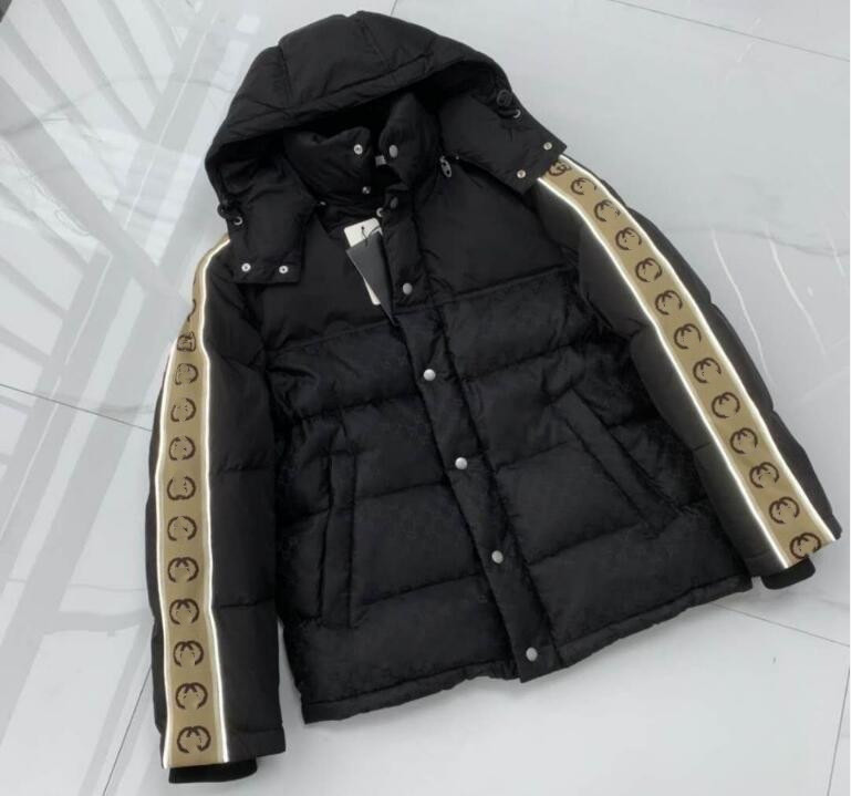 reflective designer jacket winter mens jacket hooded down cotton-padded coat