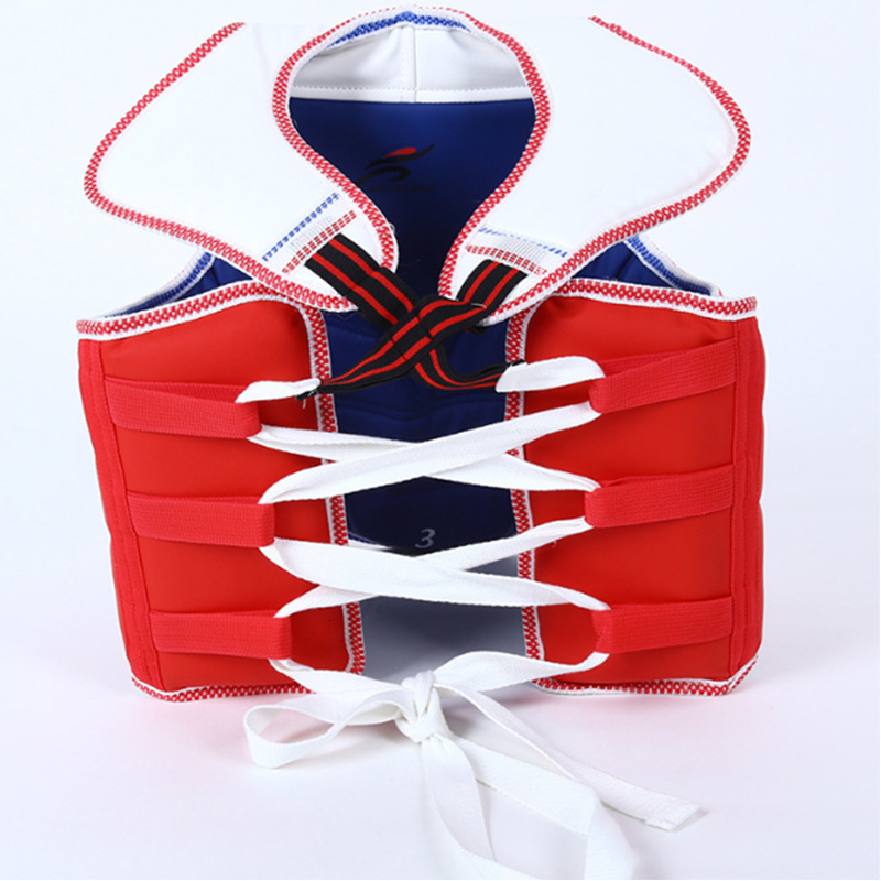 Protective Gear Taekwondo Armor Double color Fighting Training Sanda Protective Kit Both Sides Can Wear Taekwondo Protective Kit WTF Kickboxing 230808