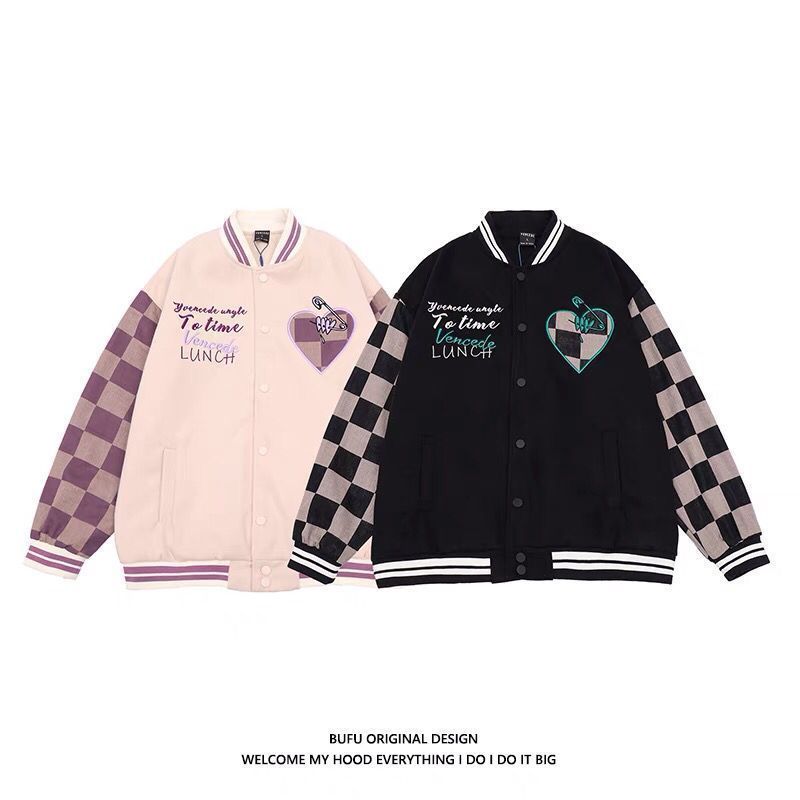 Womens Jackets Spring Bomber Letter Print Embroidery Baseball Jacket Vintage Loose Streetwear Stitching Coats 230808