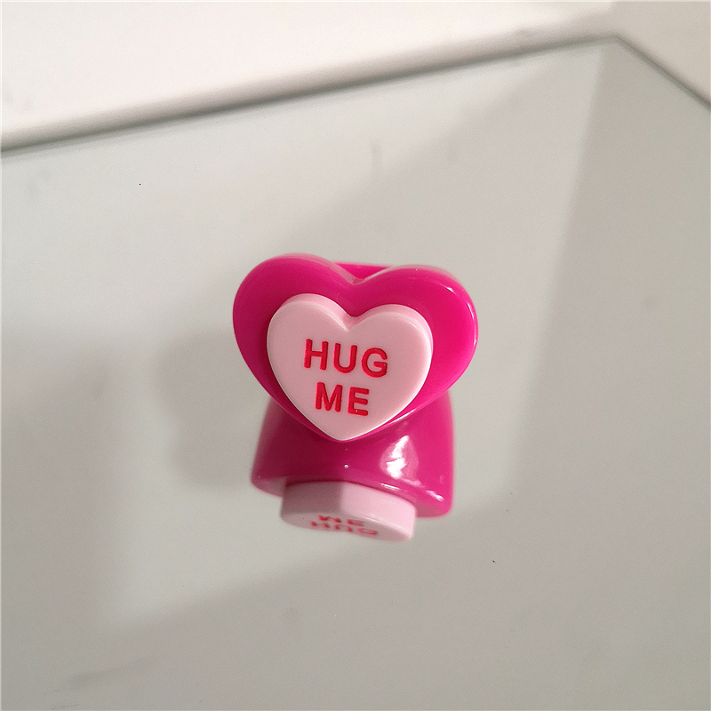 Wedding Rings Kpop Cute Goth Pink Transparent Flower Heart Star Resin Acrylic Rings Set For Women Egirl BFF Y2K Aesthetic Jewelry Accessories 230808