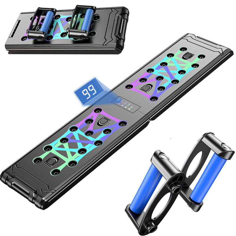 PushUps Stands Folding Push Up Board Smart Counting Abdominal Muscle Trainer Sports Home Fitness Equipment For Body Building PushUps Stands 230808