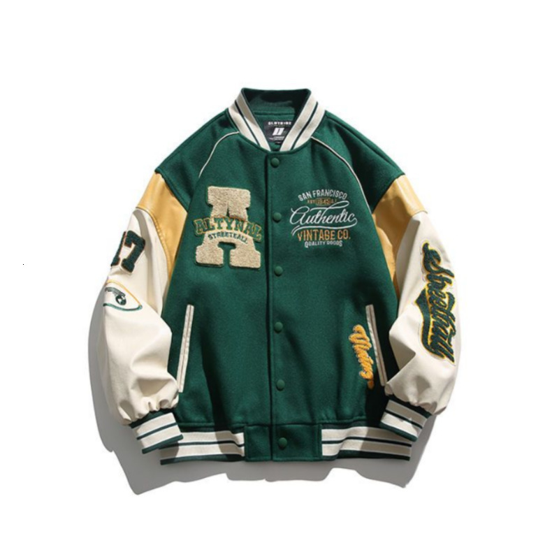 Mens Jackets Korean Version of Trendy Street Jacket Loose Flocked Embroidered Oversize Baseball Spring Autumn Couple Wear 230809
