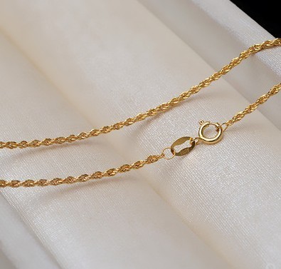 Pendant Necklaces 100 real 18k gold jewelry Au750 necklace for women sweater necklaces yellow 40 60cm solid chain about 1 2m 230808