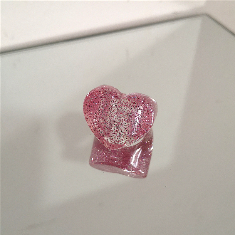 Wedding Rings Kpop Cute Goth Pink Transparent Flower Heart Star Resin Acrylic Rings Set For Women Egirl BFF Y2K Aesthetic Jewelry Accessories 230808
