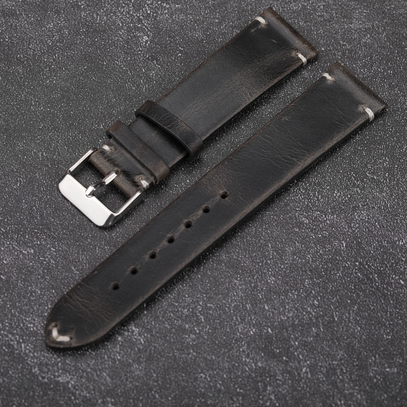 Watch Bands Cow Leather Watchband 18mm 19mm 20mm 21mm 22mm Vintage Leather Men Women Replacement Thin Bracelet Strap Band Watch Accessories 230808