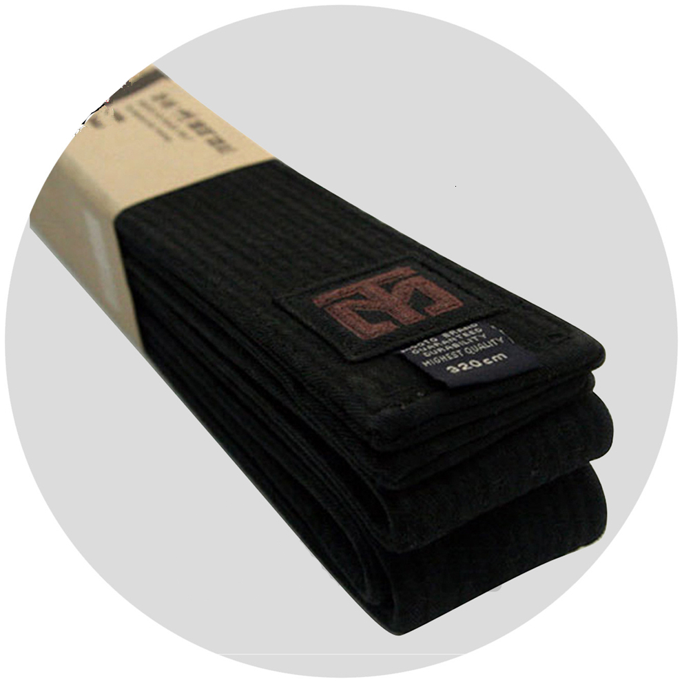 Protective Gear Professional Taekwondo Belt Karate Judo Double Wrap Martial Arts Stripe Sports Black Belt Embroidered Words Customize Wased Old 230808