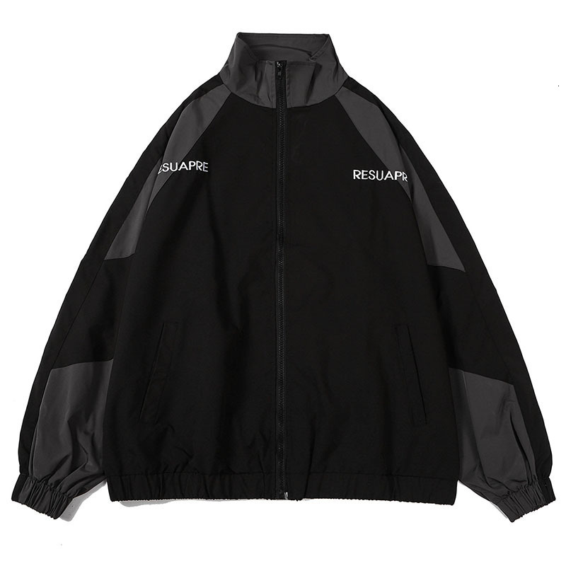 Men's Jackets Hip Hop Varsity Jacket Men High Street Patchwork Color Block Windbreaker Coats Women Spring Autumn Thin Fashion College Jackets 230