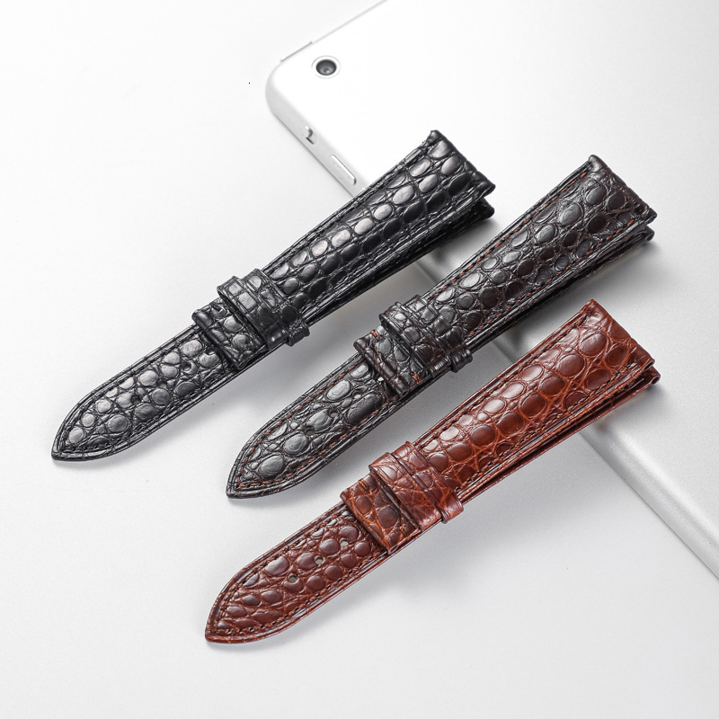 Watch Bands Real Alligator Watch Strap Genuine Leather Watch Bands For Men Or Women Watch Accessories 12 24mm Not Included Buckle 230808