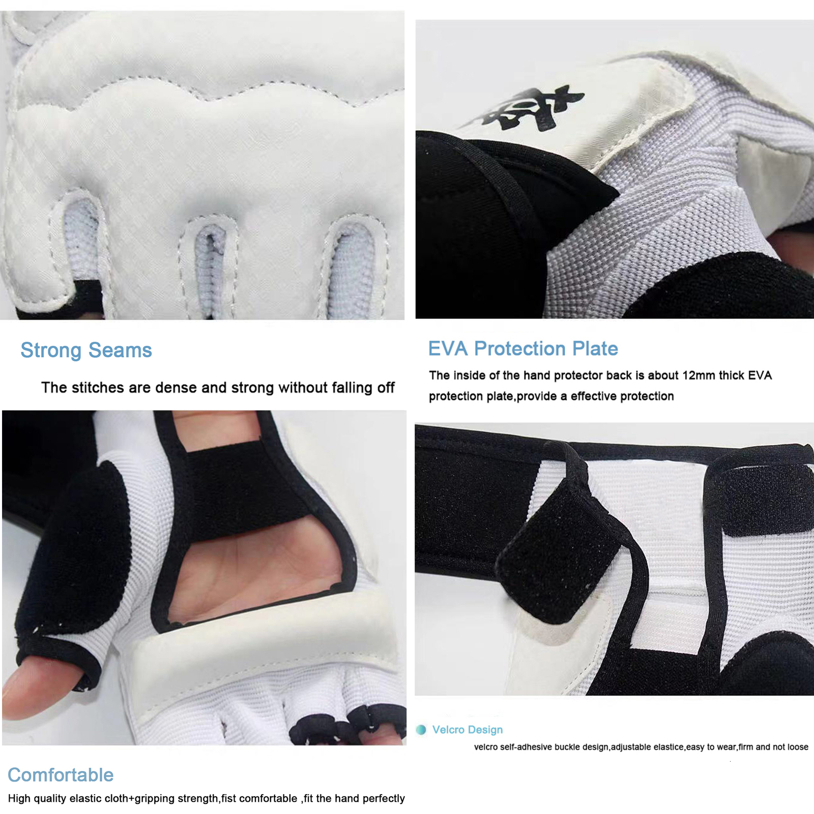 Protective Gear SINOBUDO Kyokushin Karate Fighting Hand Protector Kyokushinkai Karate Gloves PU Leather Martial Sports Fitness Boxing Gloves 230808