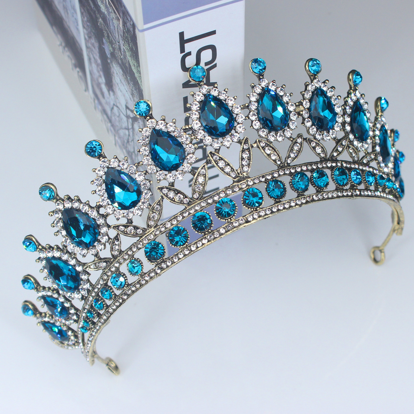 Wedding Hair Jewelry Crystal Pink Queen Princess Tiaras and Crowns Bridal Headband Women Girls Prom Party Diadem Wedding Hair Jewelry Accessories 2308