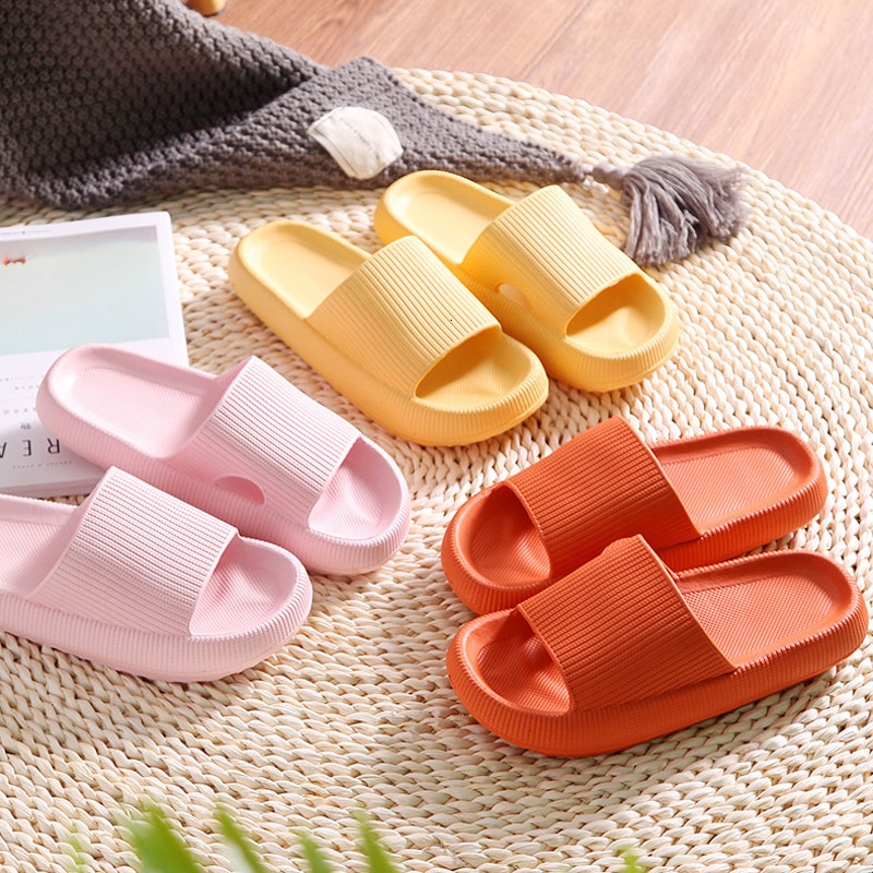 Slippers Thick Platform EVA Slippers Summer Beach Home Wearing Latest Technology-Super Soft Sole Anti-slip Shoes Indoor Fashion Slipper 230809