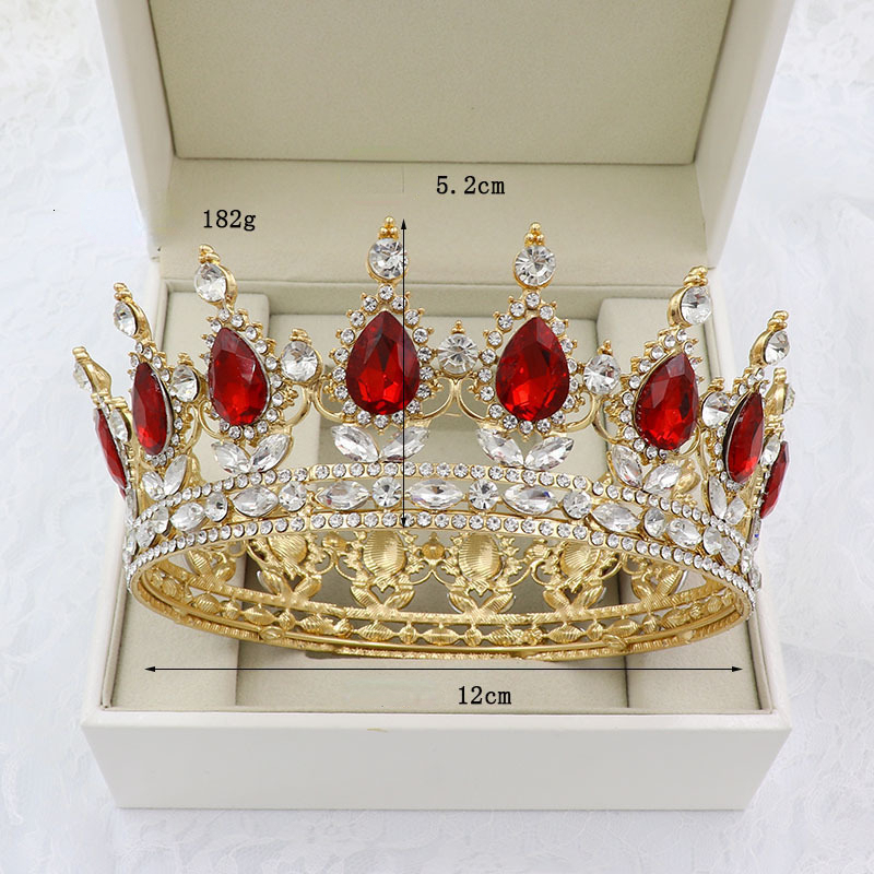 Wedding Hair Jewelry Silver Full Round Colorful Blue Crystal Pageant Queen Crowns King Queen Mixed Golden Pink Crowns Unisex 230808
