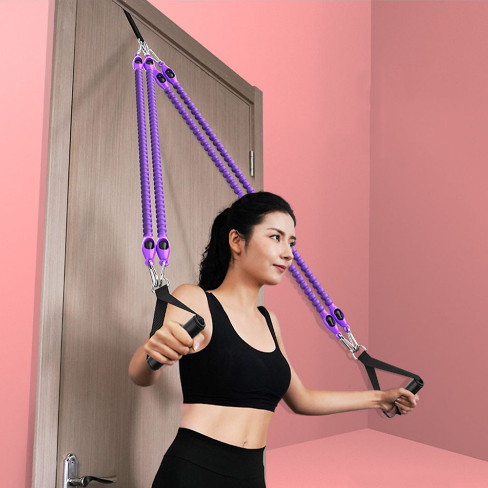 Resistance Bands Pedal Resistance Bands Multifunction Tension Rope Situp Bodybuilding Expander for Fitness Home Gym Equipment for MenWomen 230808