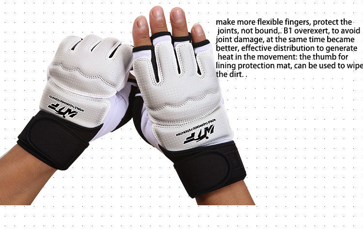 Protective Gear Taekwondo Gloves Foot Protector Taekwondo Shoes Foot Socks MMA WTF Adult Child Hand Foot Protector Half Finger Boxing Gloves 230808