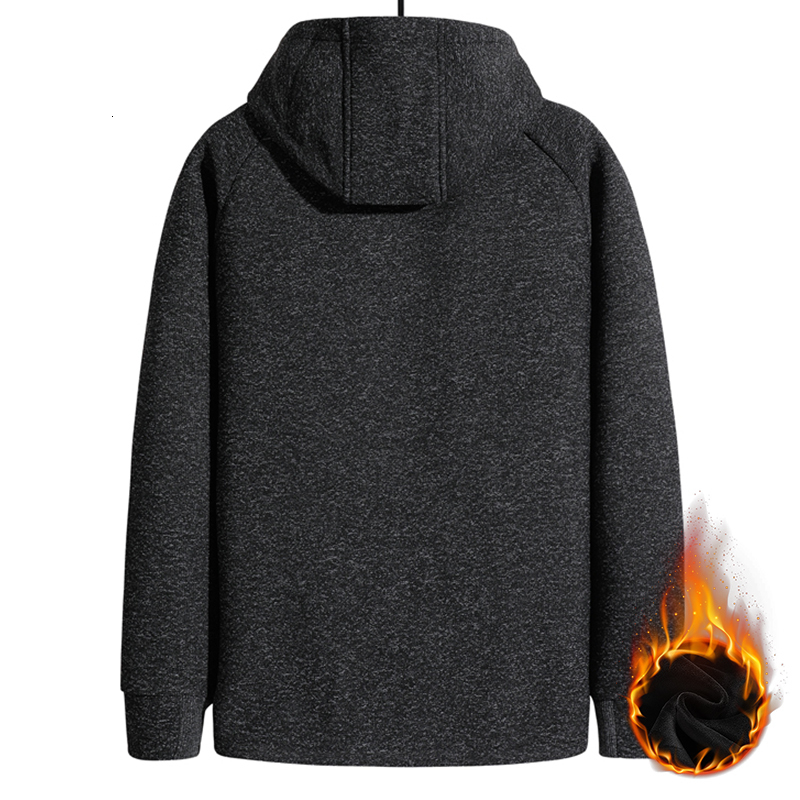 Men's Jackets Warm Coat Winter Thick Wool Men's Warm Hoodie Sportswear Zipper Hooded Sweatshirt Plus Fat Oversized Windproof Coat 8XL 230808