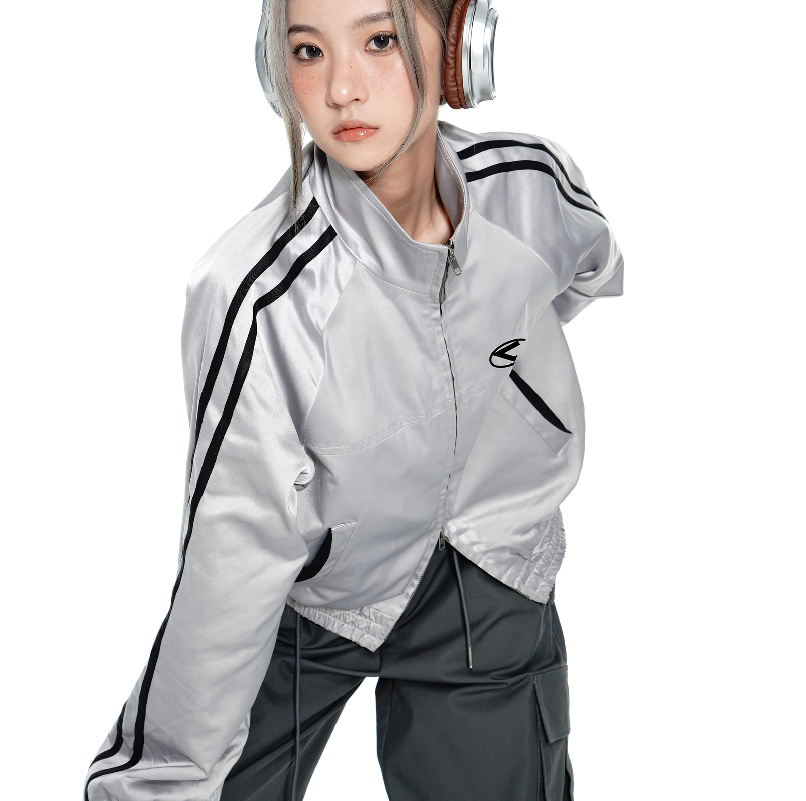 Womens Jackets Korean Women Acubi Streetwear Vintage Cyber Y2K Aesthetic Teachwear Zipper Oversizer Coats Harajuku Zip Up Tops Clothes 230808